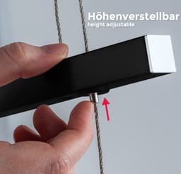 B.K.Licht LED Pendelleuchte BKL1491 | Schwarz