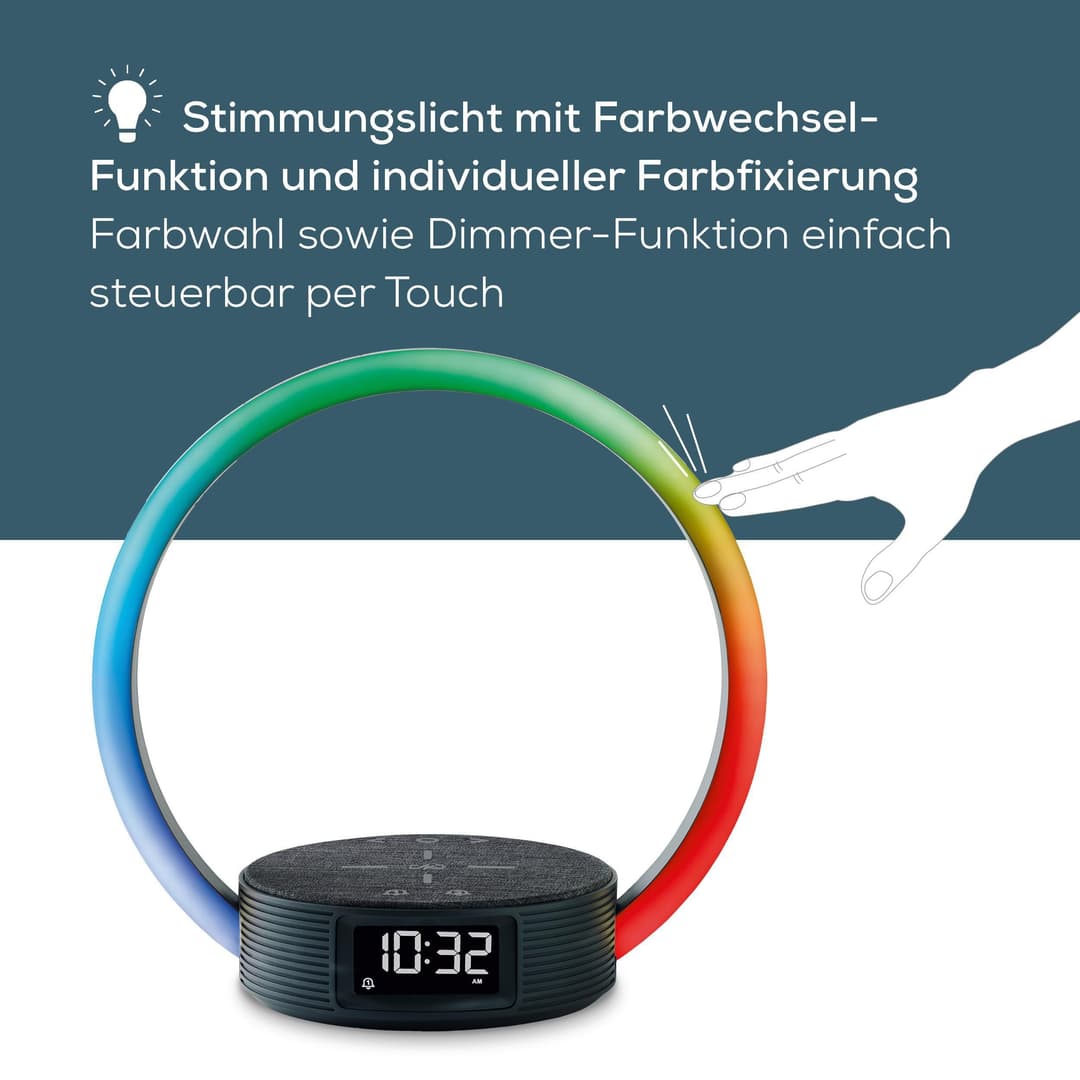 BEURER Tageslichtwecker WL 65 Wake up+Charge | Schwarz