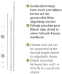 Wenko Teleskopregal Garderobe | Silber 5