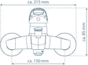 Schütte Wannenarmatur ATHOS PLUS | Silber 4