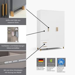rauch SHINJO Drehtürenschrank | Grau