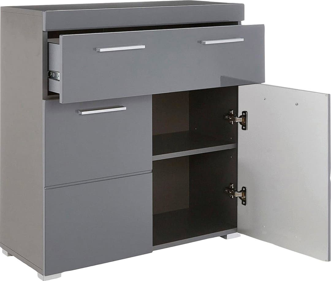 welltime Avena Badezimmerschrank | Grau