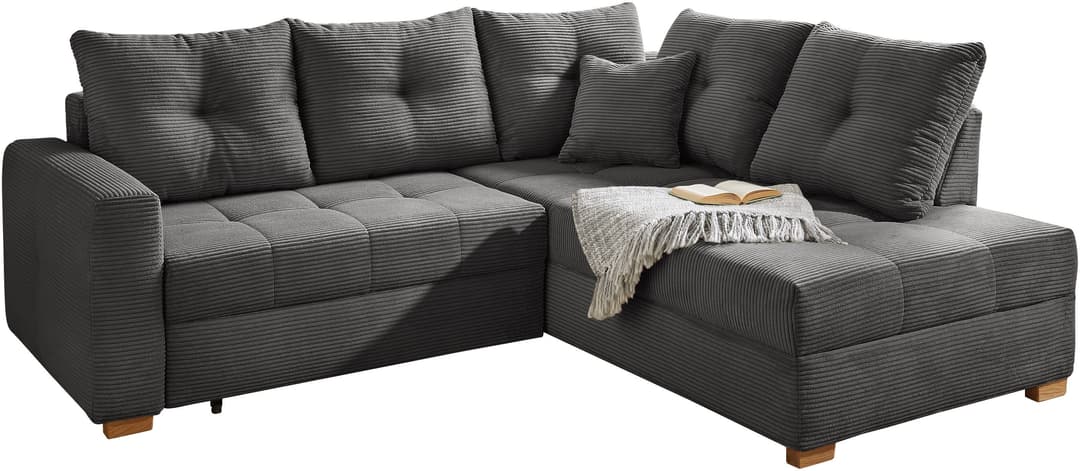 Jockenhöfer Gruppe Ecksofa Heidelberg L-Form | Grau