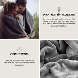 Schiesser Wohndecke Mia | Grau