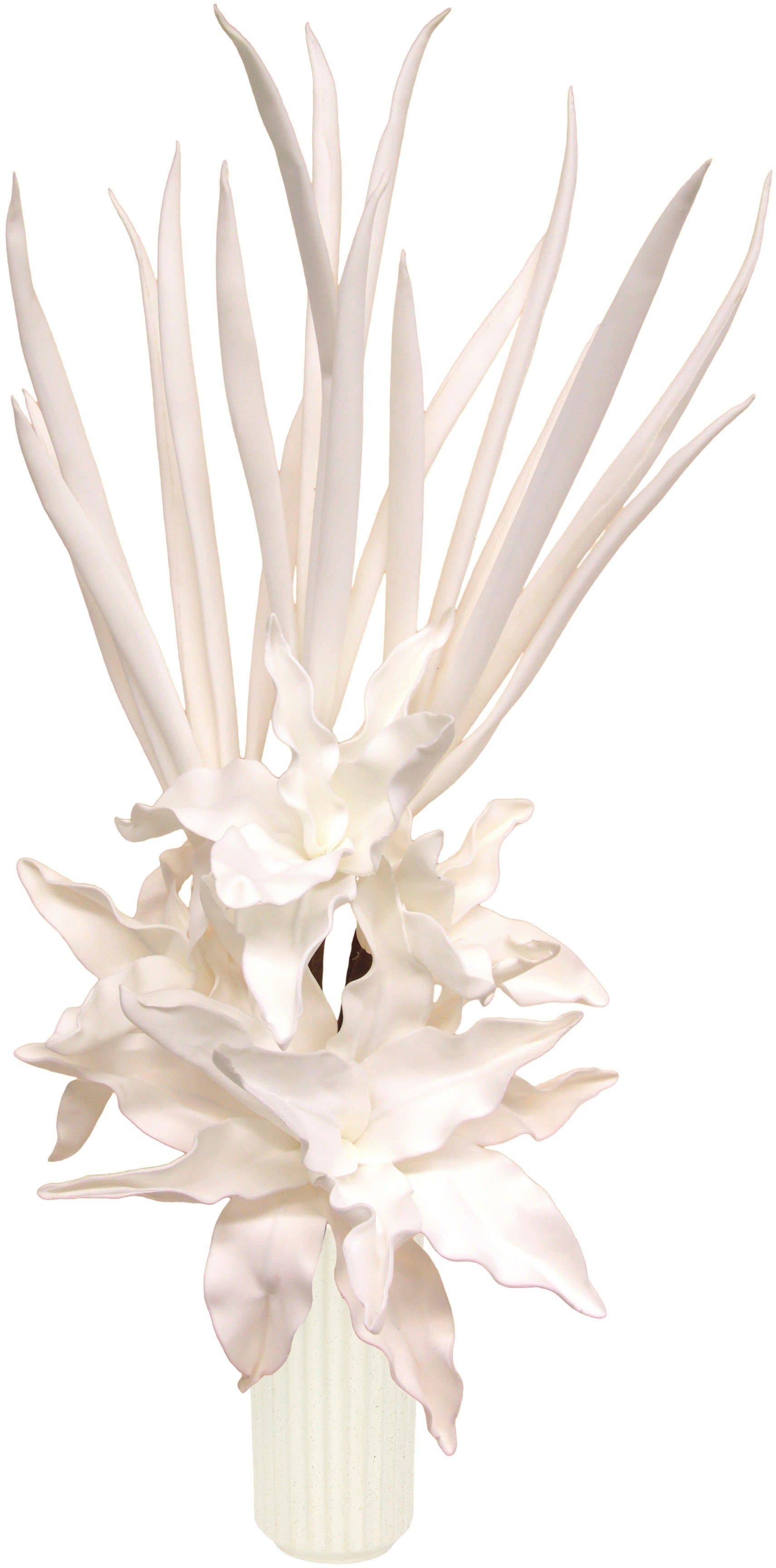 Kunstblume Soft-Blumenarrangement | Weiß