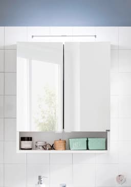 welltime Spiegelschrank Ribera | Weiß