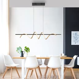 JUST LIGHT Pendelleuchte EMANDA | Schwarz