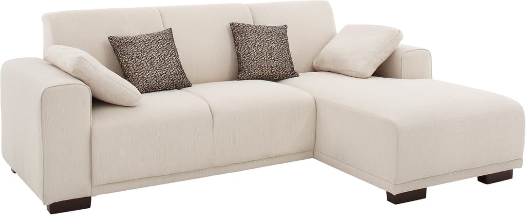 Home affaire Ecksofa BORNHOLM L-Form, B: 234 cm | Beige
