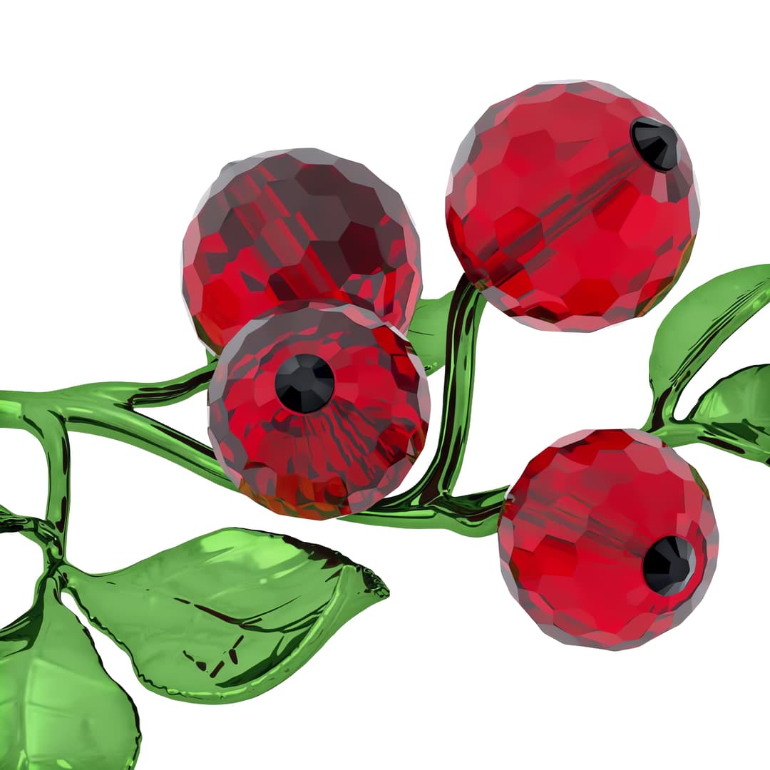 Swarovski Dekofigur Kristallfigur Idyllia Rote Beeren | Rot