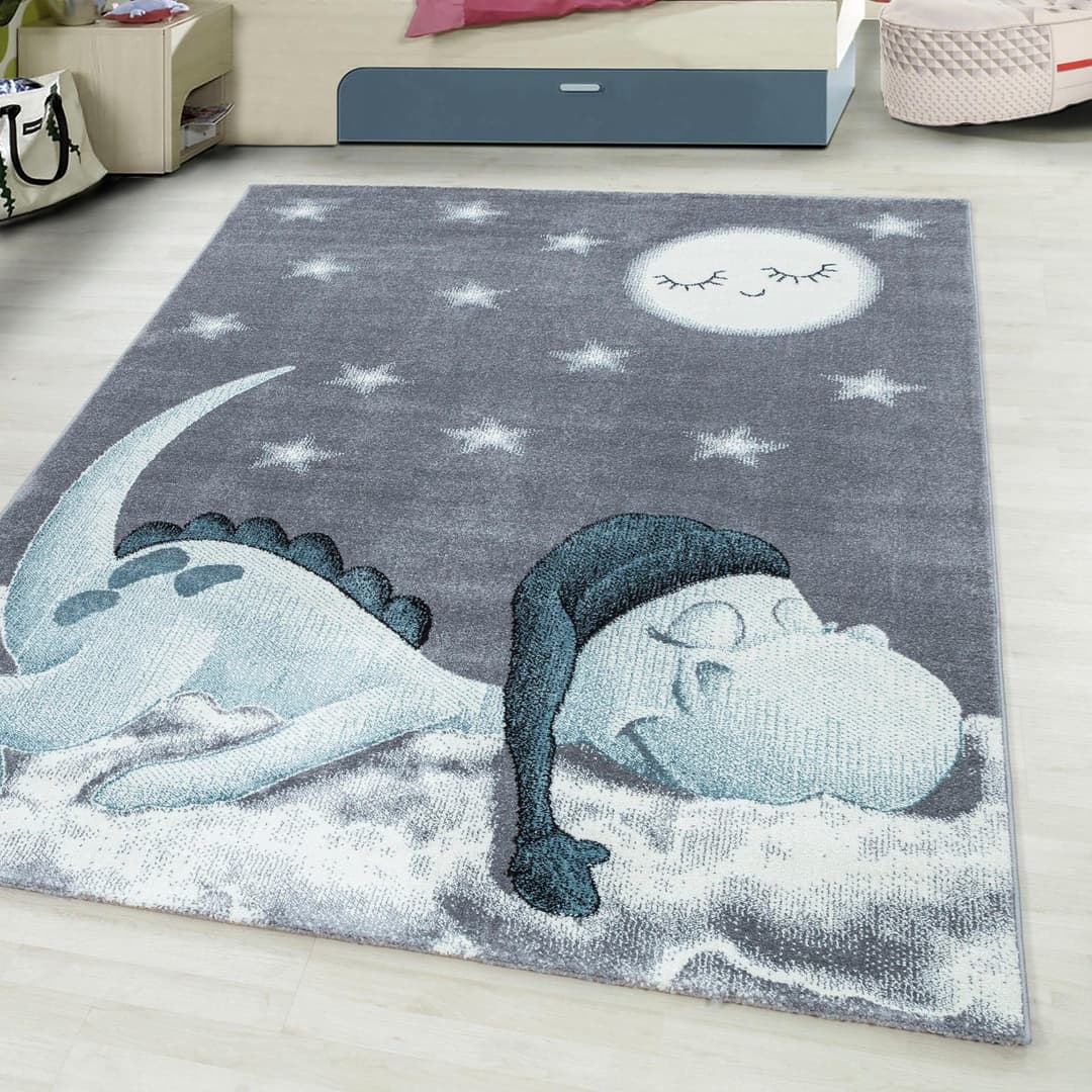 Ayyildiz Teppiche Kinderteppich Bambi 840 | Blau