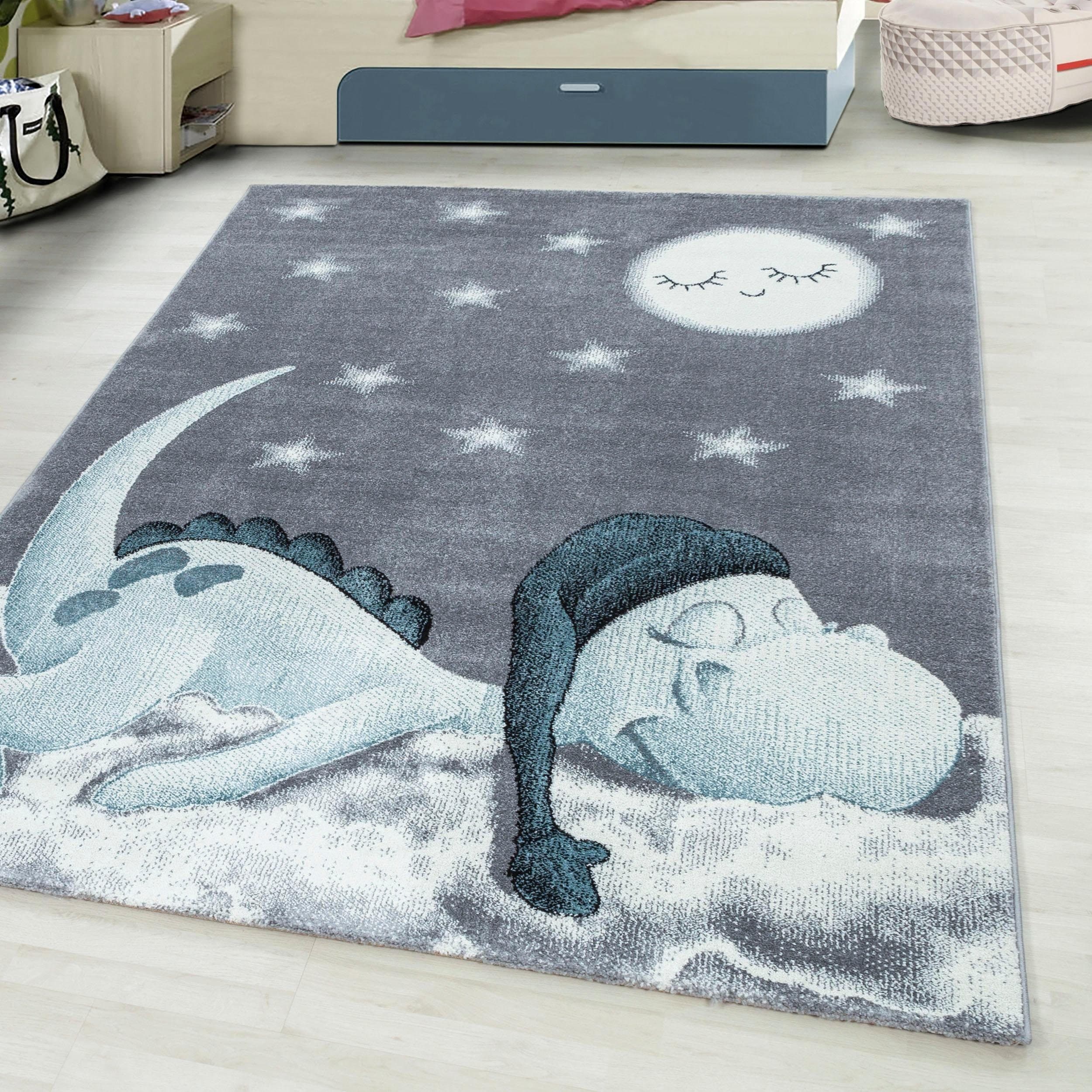 Ayyildiz Teppiche Kinderteppich Bambi 840 | Blau