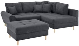 Home affaire Ecksofa Rice L-Form | Grau