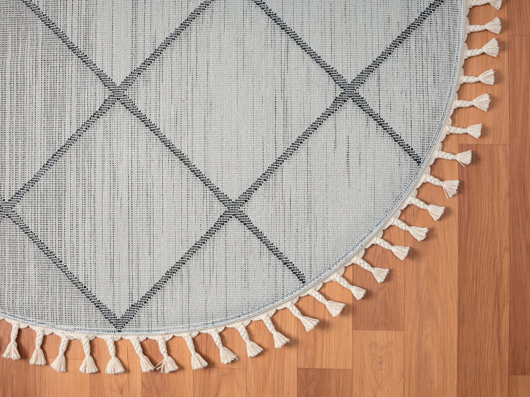 Myflair Möbel & Accessoires Hochflor-Teppich Moroccan Square | Weiß