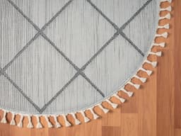 Myflair Möbel & Accessoires Hochflor-Teppich Moroccan Square | Weiß