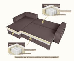 OTTO home Ecksofa CASSI | Braun