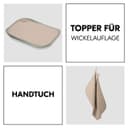 Hauck Wickelauflagenbezug Changing Mat Liner | Beige 2