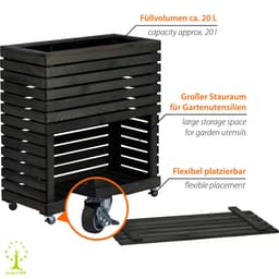 Dobar Hochbeet "Rolla" | Schwarz