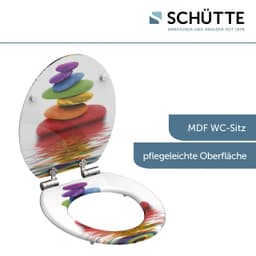 Schütte WC-Sitz Colorful Stones | Mehrfarbig