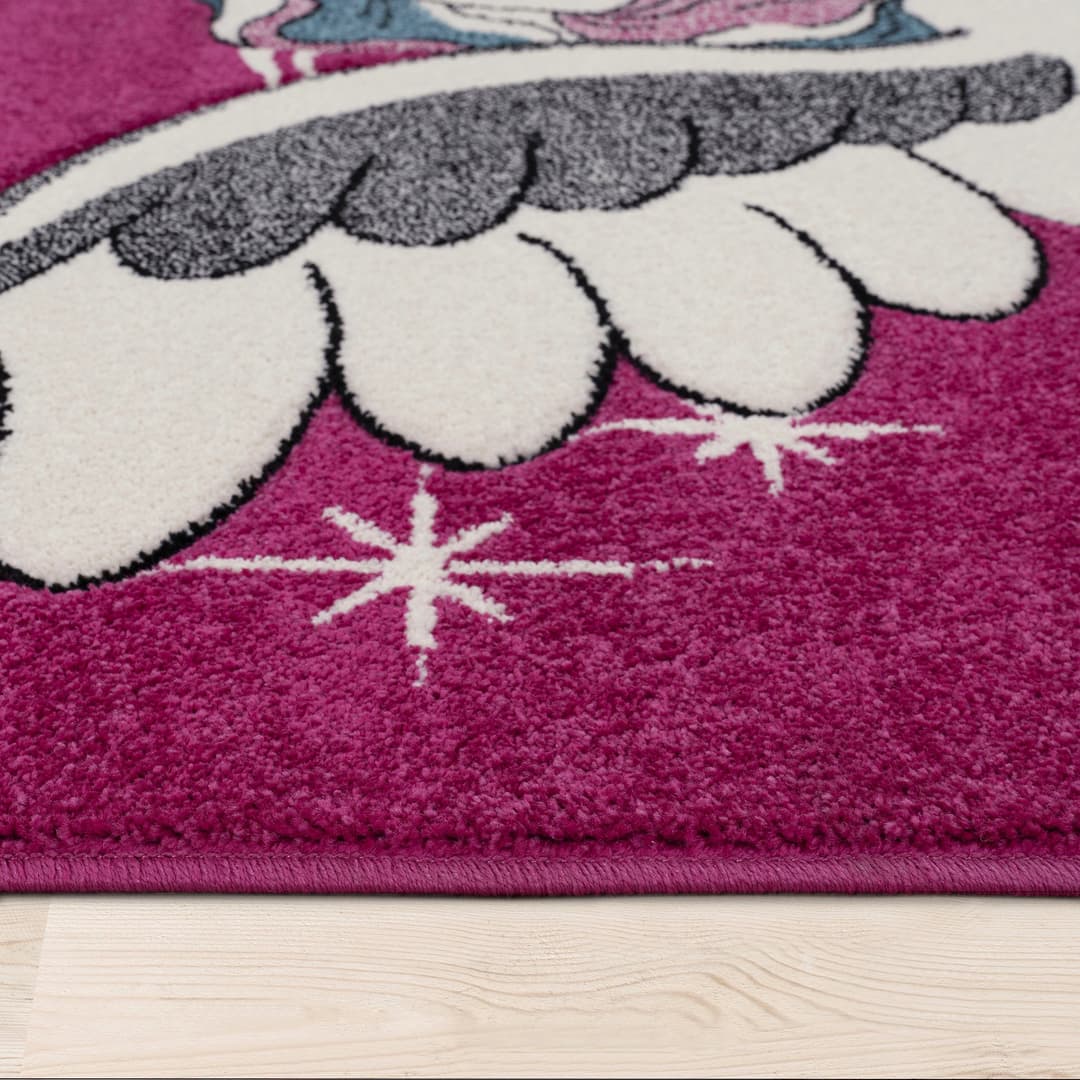 Paco Home Kinderteppich Diamond 640 | Pink