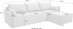 COLLECTION AB Ecksofa CAB L-Form | Beige