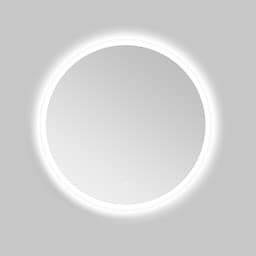 welltime LED-Lichtspiegel Aura | Silber