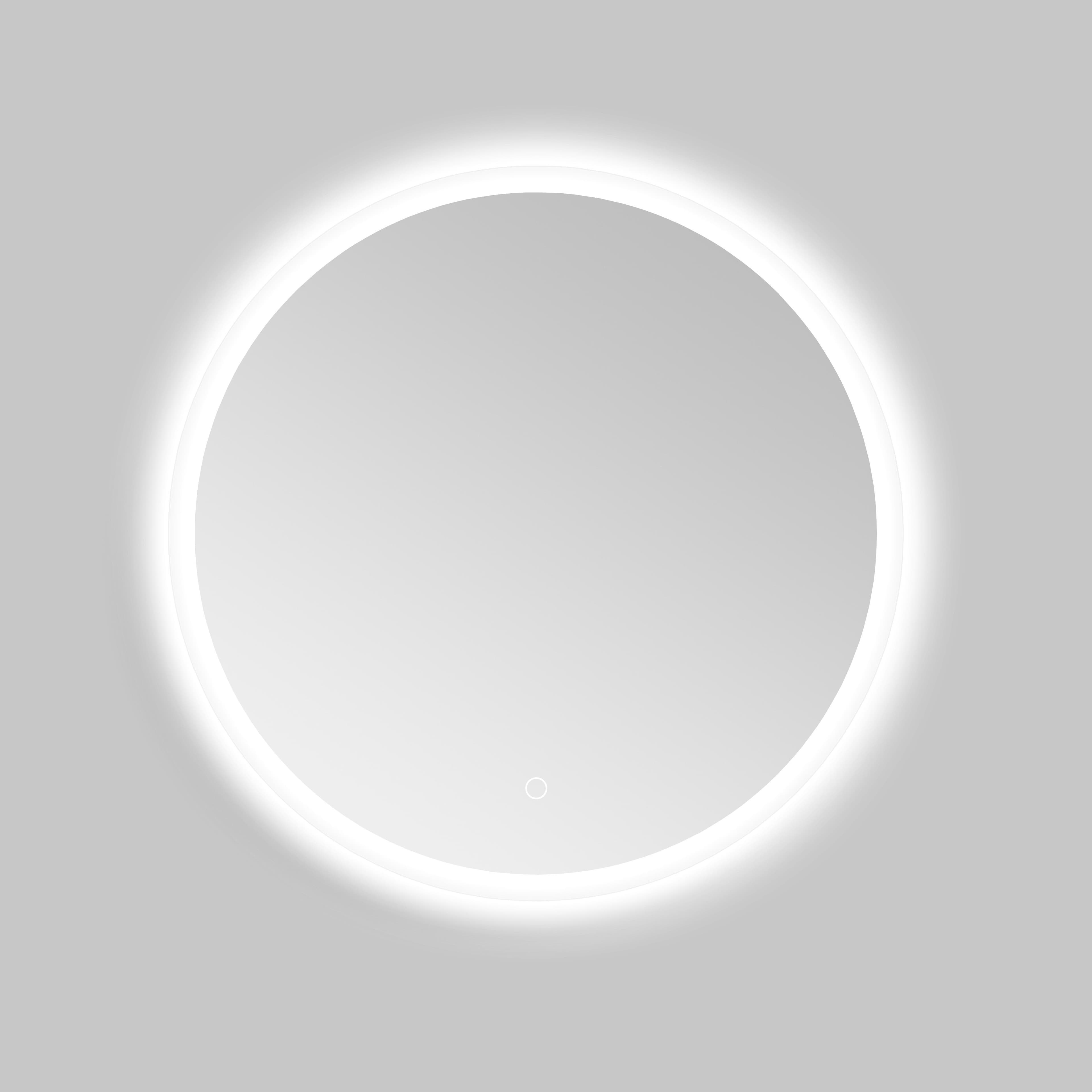 welltime LED-Lichtspiegel Aura | Silber