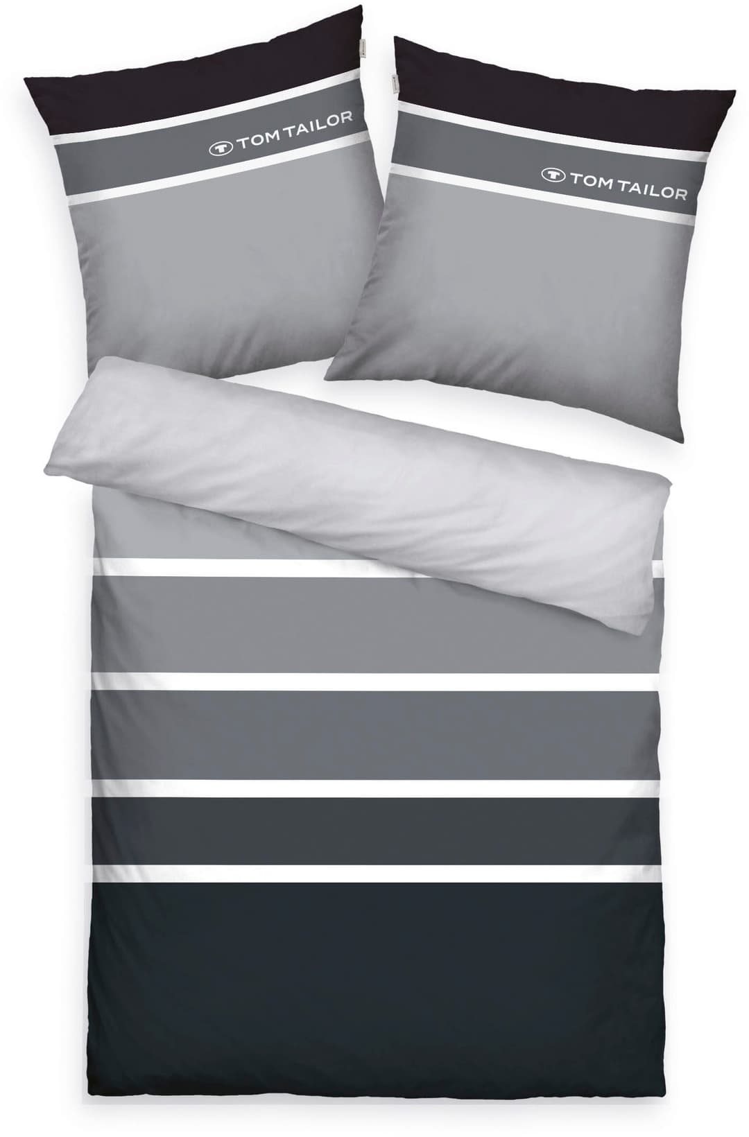 TOM TAILOR HOME Bettwäsche Felix | Grau
