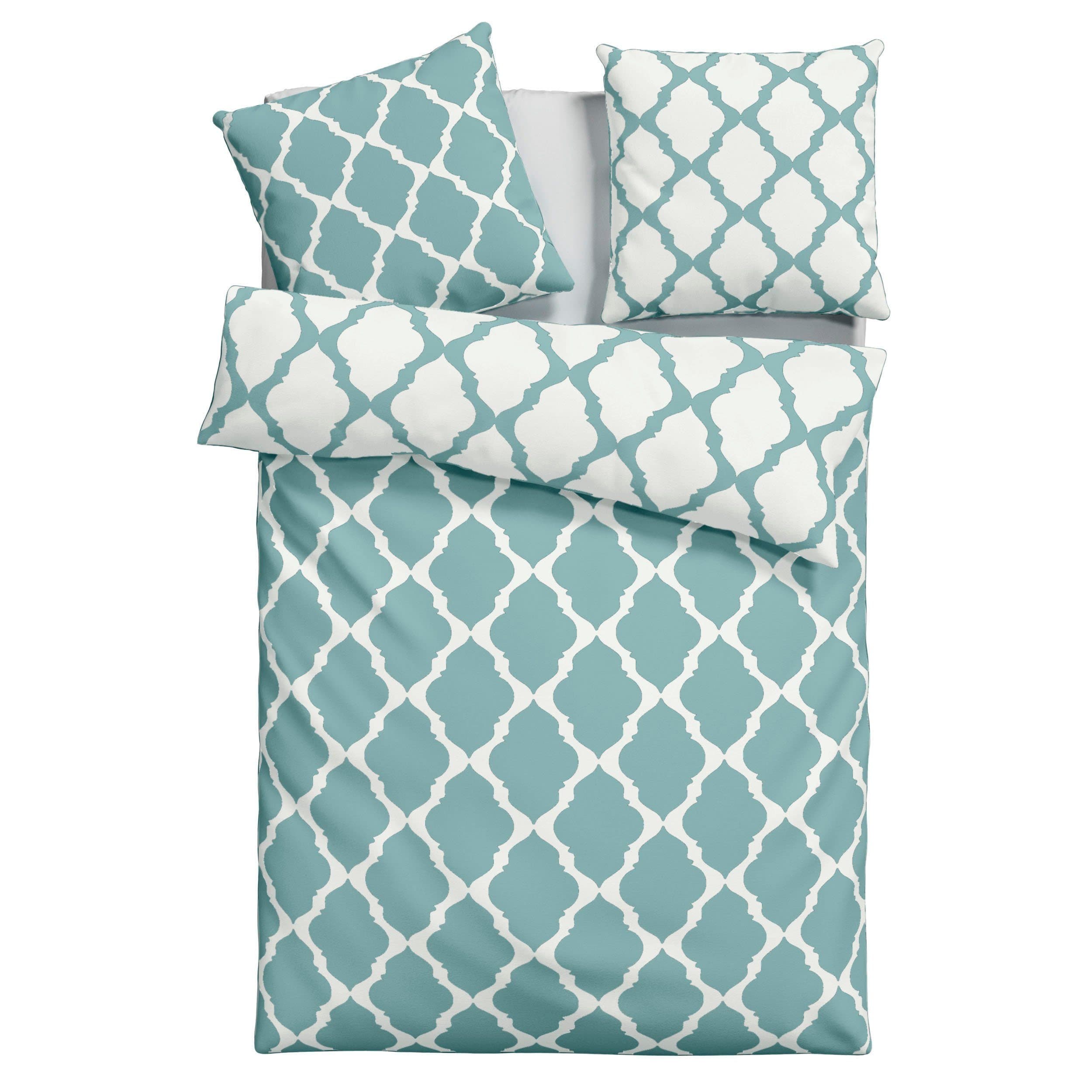 OTTO home Alba Bettwäsche-Set | Türkis
