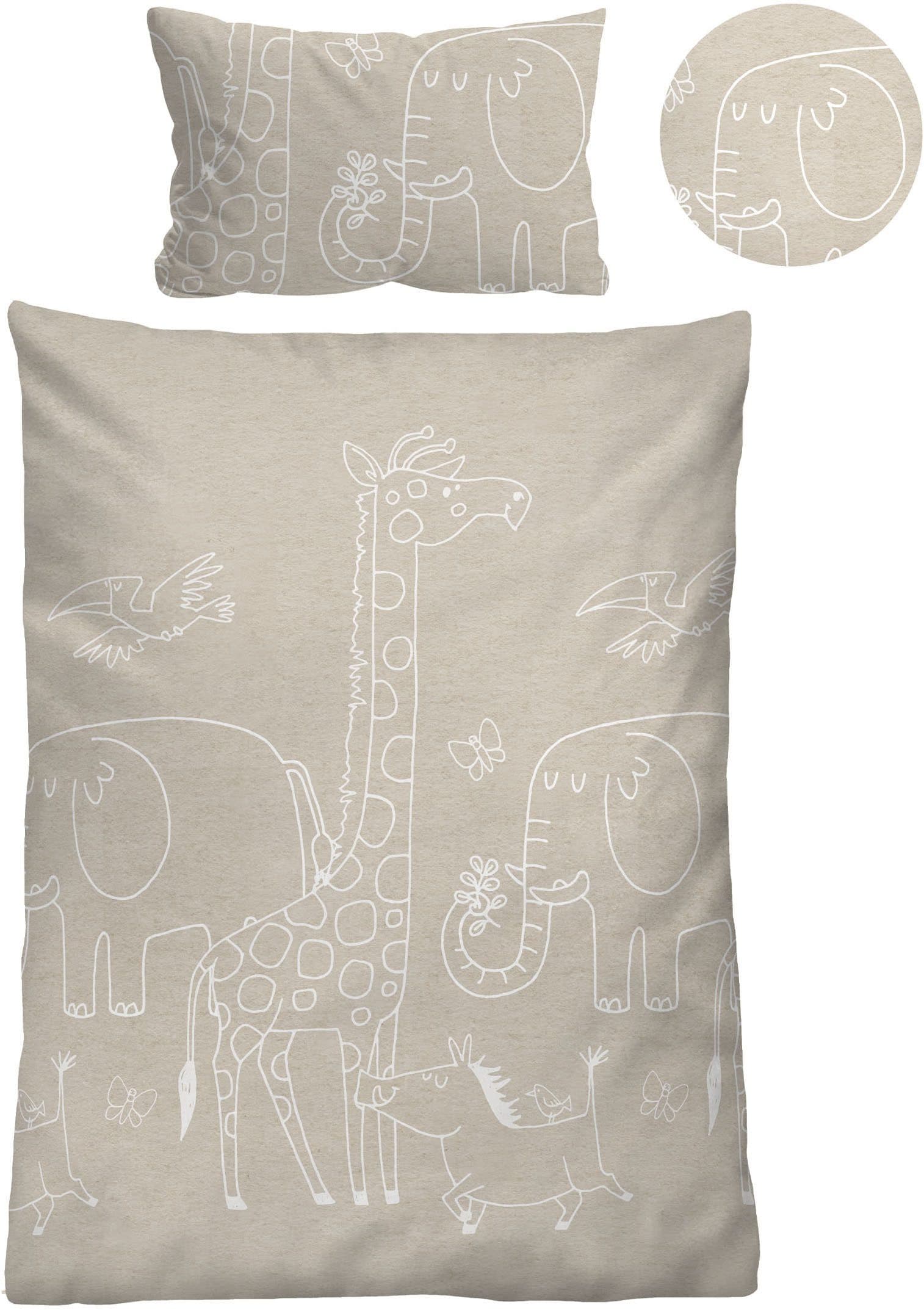 Biberna Kinderbettwäsche 0840520 | Beige