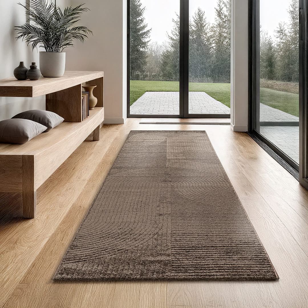 the carpet Teppich Everest | Braun