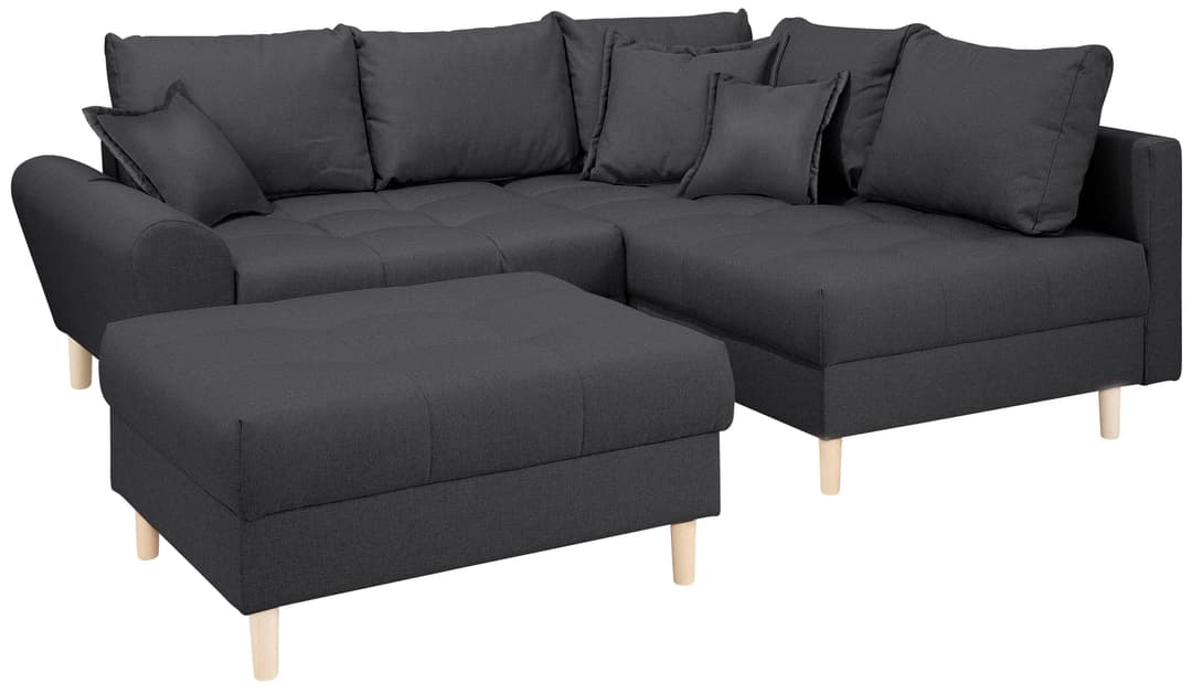 Home affaire Ecksofa Rice L-Form | Grau