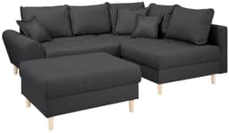 Home affaire Ecksofa Rice L-Form | Grau