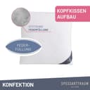 SPESSARTTRAUM Gänsefederkopfkissen Premium | Weiß 5