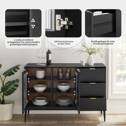 OTTO home Sideboard Lavisha | Schwarz