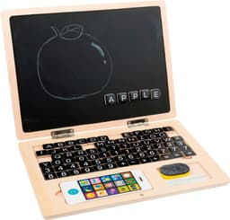 Small Foot Magnettafel Holz-Laptop | Holztöne