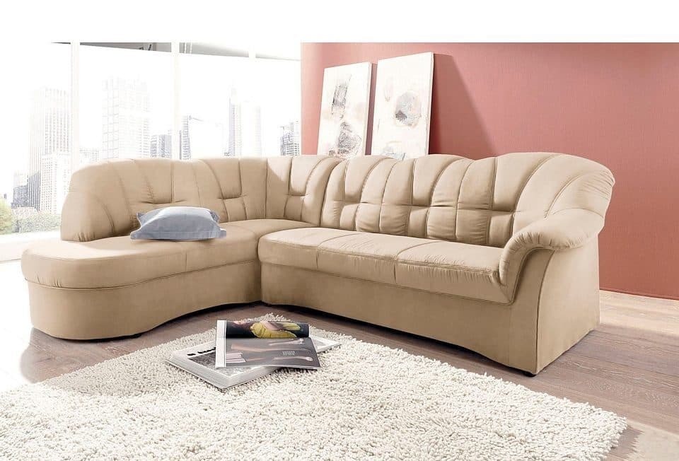 DOMO collection Ecksofa Papenburg | Beige