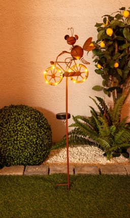 Näve LED Solarleuchte Borella | Braun
