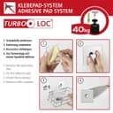 Wenko Eckregal Turbo-Loc Quadro | Silber 3