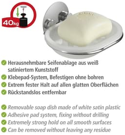 Wenko Seifenablage Turbo-Loc® | Mehrfarbig