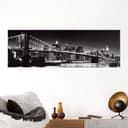 Reinders! Poster New York Brooklyn Bridge | Schwarz 2