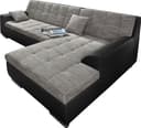 DOMO collection Ecksofa Treviso | Grau 2