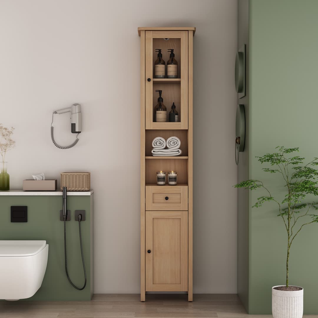 welltime Hochschrank STOCKHOLM | Holztöne