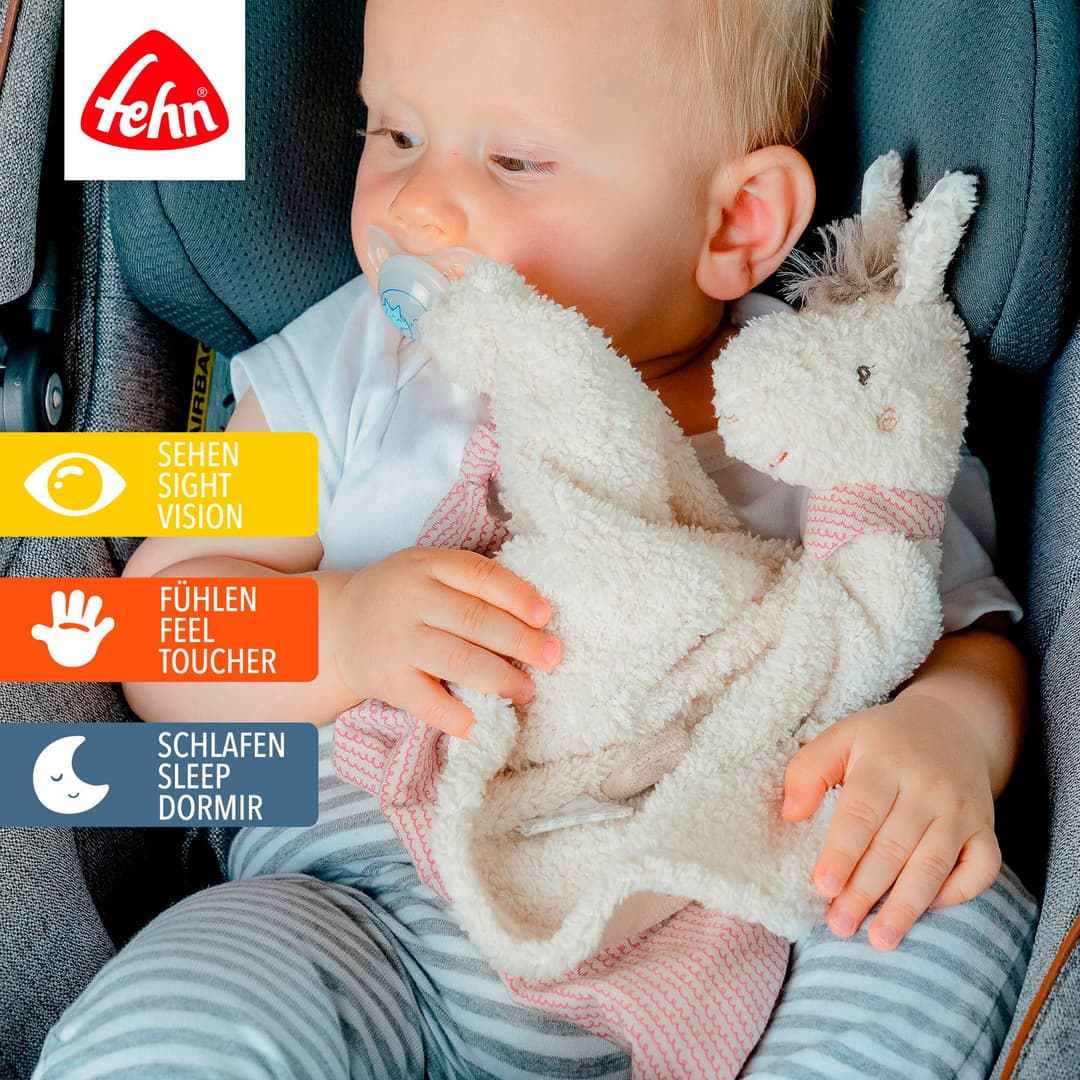 Fehn Schmusetuch Peru Lama Deluxe | Beige
