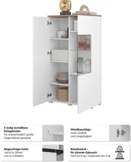 OTTO home Vitrine Modo | Weiß