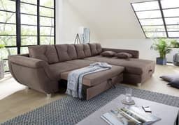 Jockenhöfer Gruppe Ecksofa Maranello L-Form | Braun