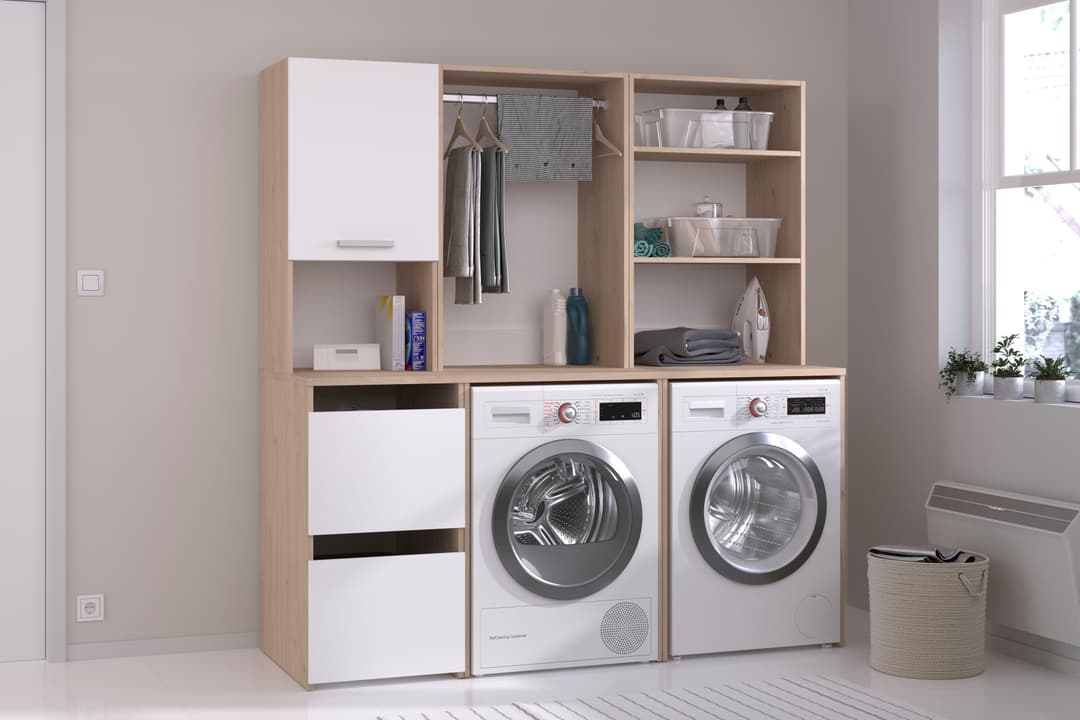 Parisot Mehrzweckschrank-Set Laundry 4 | Weiß