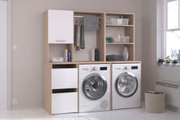Parisot Mehrzweckschrank-Set Laundry 4 | Weiß