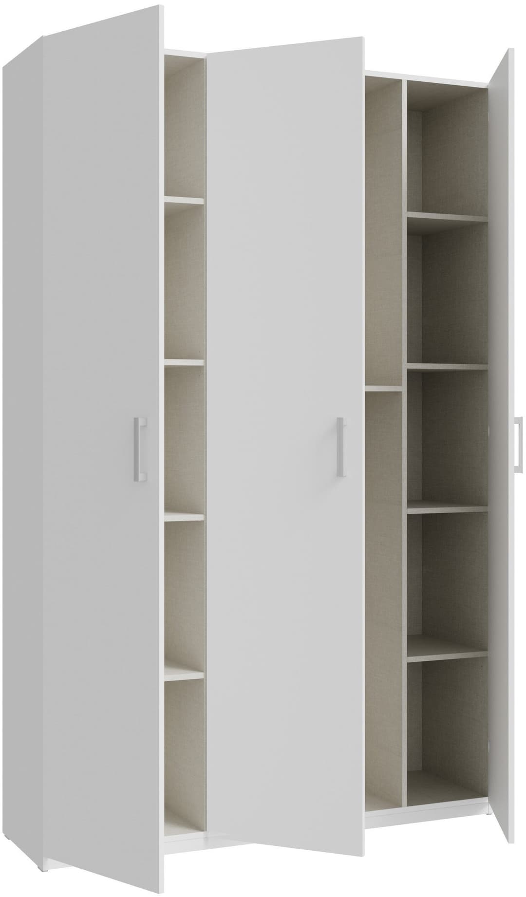 FORTE Kleiderschrank | Weiß