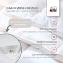 RIBECO Federbettdecke Laram | Weiß 5