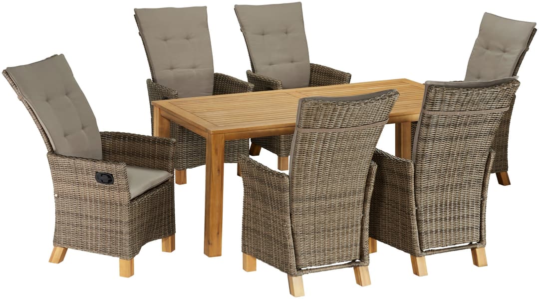 MERXX Garten-Essgruppe Toskana Deluxe | Braun